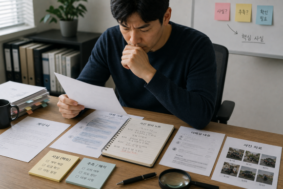 사실확인은 왜 조사보다 먼저 필요할까요? - 문제가 생기면 사람들은 먼저 “조사를 해야 하나?”라고 생각합니다 관련 이미지