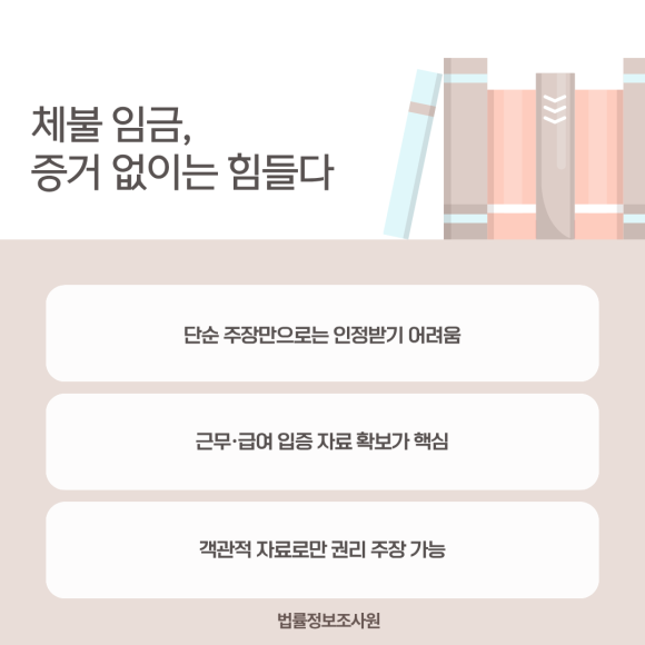임금체불 입증 증거 수집 방법은? - 체불 급여·퇴직금 문제는 관련 이미지