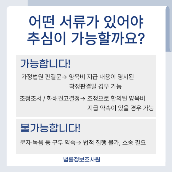 양육비도 추심이 가능합니다. - 양육비는 지급 판결만 받았다고 끝이 아닙니다 관련 이미지