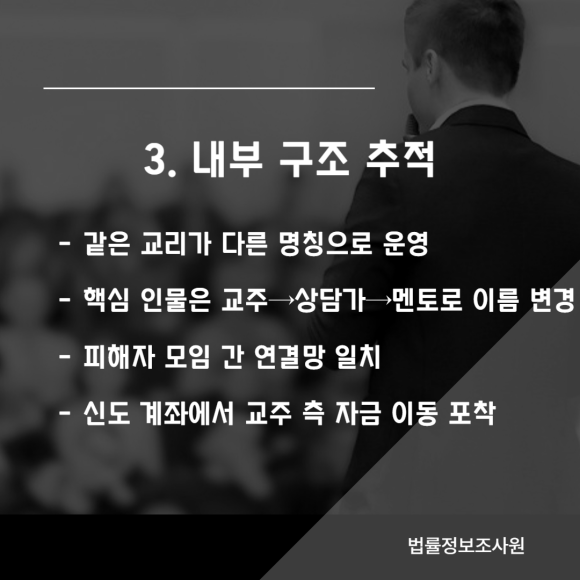 탐정이 사이비 종교 조사하는법, 어떻게 진행될까요? - 합법 종교단체라면 최소한 등록과 운영 기록이 남습니다 관련 이미지