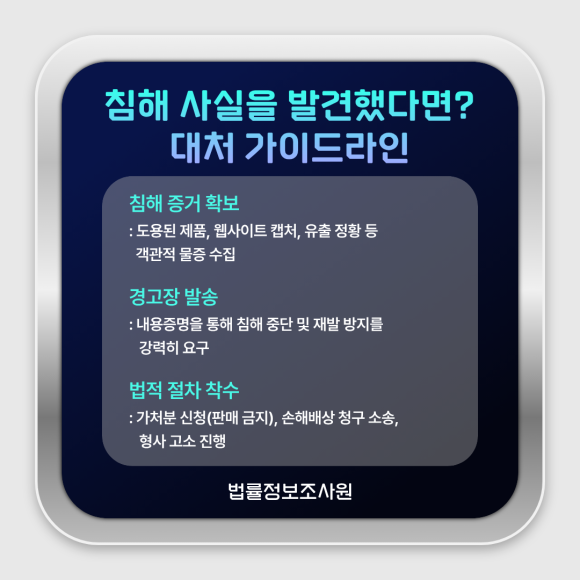 지적재산권 보호하는 방법 법률정보조사원에서 알려드립니다. - 지적재산권 침해는 갈수록 지능적으로 변하고 있습니다 이미지 5 지적재산권 보호하는 방법 법률정보조사원에서 알려드립니다. - 지적재산권 침해는 갈수록 지능적으로 변하고 있습니다 관련 이미지
