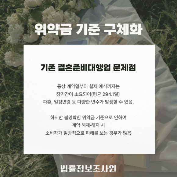 결혼준비대행업(웨딩플래너) 표준계약서 다운로드, 결혼준비대행업 문제 발생시 증거 수집방법 - 이에 공정거래위원회 웨딩플래너 계약서에는 관련 이미지