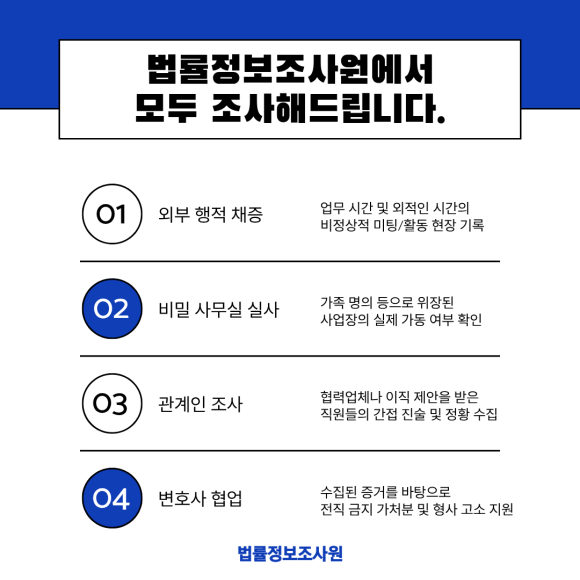 기업 내부정보 유출 조사하는 방법은? - 외부 전문가는 가해자와 전혀 안면이 없기에 자유로운 밀착 조사가 가능합니다 이미지 7 기업 내부정보 유출 조사하는 방법은? - 외부 전문가는 가해자와 전혀 안면이 없기에 자유로운 밀착 조사가 가능합니다 관련 이미지
