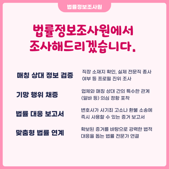 결혼정보회사 피해, 환불과 보상을 위한 핵심 증거 수집법은? - 단순 민원으로는 해결되지 않습니다 관련 이미지