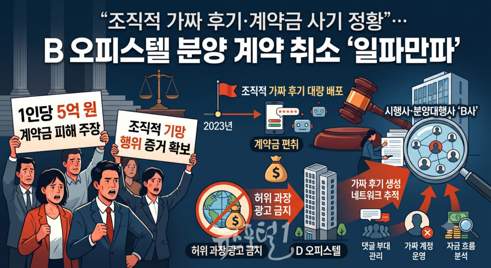 대전D 오피스텔, 분양대행사 'D사' 현장 불법 마케팅 정황 공방