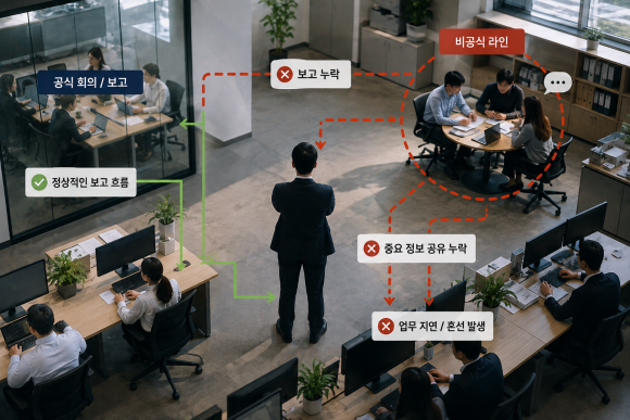 직원들이 대표를 건너뛰고 따로 움직이기 시작했다면, 이미 조직 문제는 시작됐을 수 있습니다 - 회사 분위기가 이상해졌다는 것은 숫자로 먼저 나타나지 않을 때가 많습니다 이미지 2 직원들이 대표를 건너뛰고 따로 움직이기 시작했다면, 이미 조직 문제는 시작됐을 수 있습니다 - 회사 분위기가 이상해졌다는 것은 숫자로 먼저 나타나지 않을 때가 많습니다 관련 이미지
