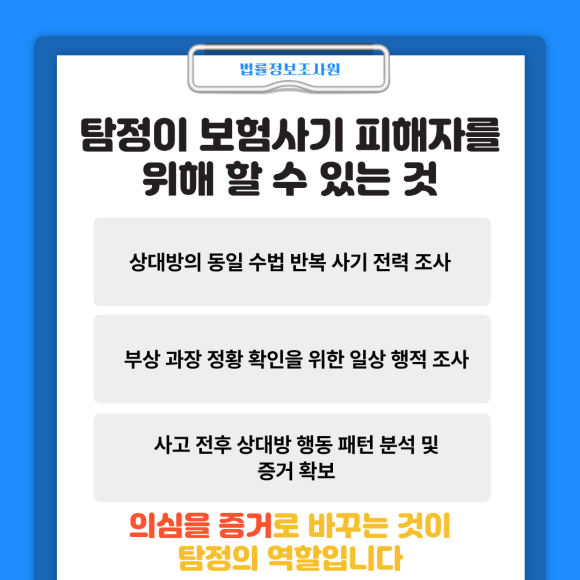 보험사기 피해자가 탐정을 쓰는 경우 - 블랙박스 영상이 있어도 고의적인 사고 유발을 법적으로 입증하는 것은 생각보다… 이미지 5 보험사기 피해자가 탐정을 쓰는 경우 - 블랙박스 영상이 있어도 고의적인 사고 유발을 법적으로 입증하는 것은 생각보다… 관련 이미지