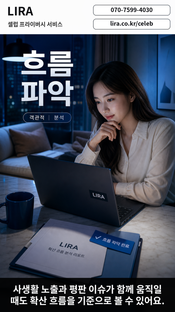 늦은 밤 사적인 장면을 담은 게시물이 온라인에 올라왔다는 탐정 의뢰 - LIRA 셀럽 프라이버시 서비스는 현재 상황을 기준으로 필요한 확인 범위와… 이미지 8 늦은 밤 사적인 장면을 담은 게시물이 온라인에 올라왔다는 탐정 의뢰 - LIRA 셀럽 프라이버시 서비스는 현재 상황을 기준으로 필요한 확인 범위와… 관련 이미지